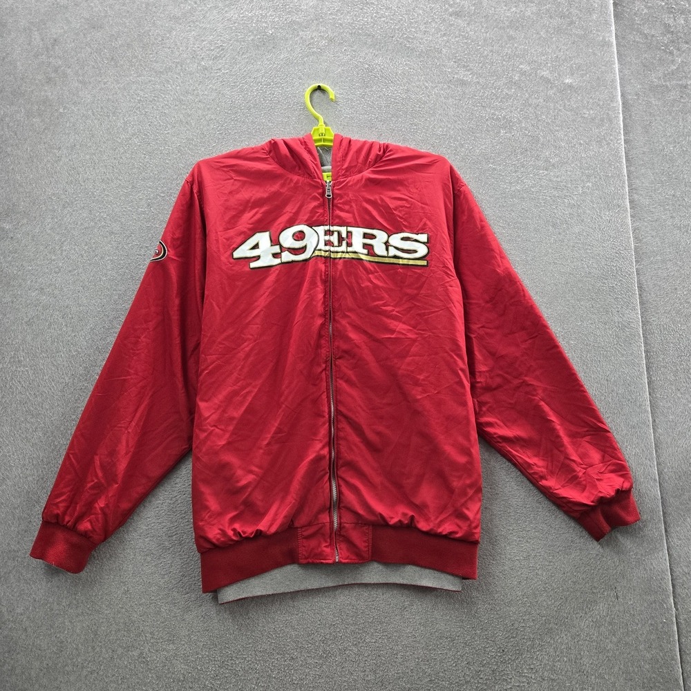 San Francisco 49ers Men Jacket 3XL Red Embroidered NFL 49ers Logo Reversible